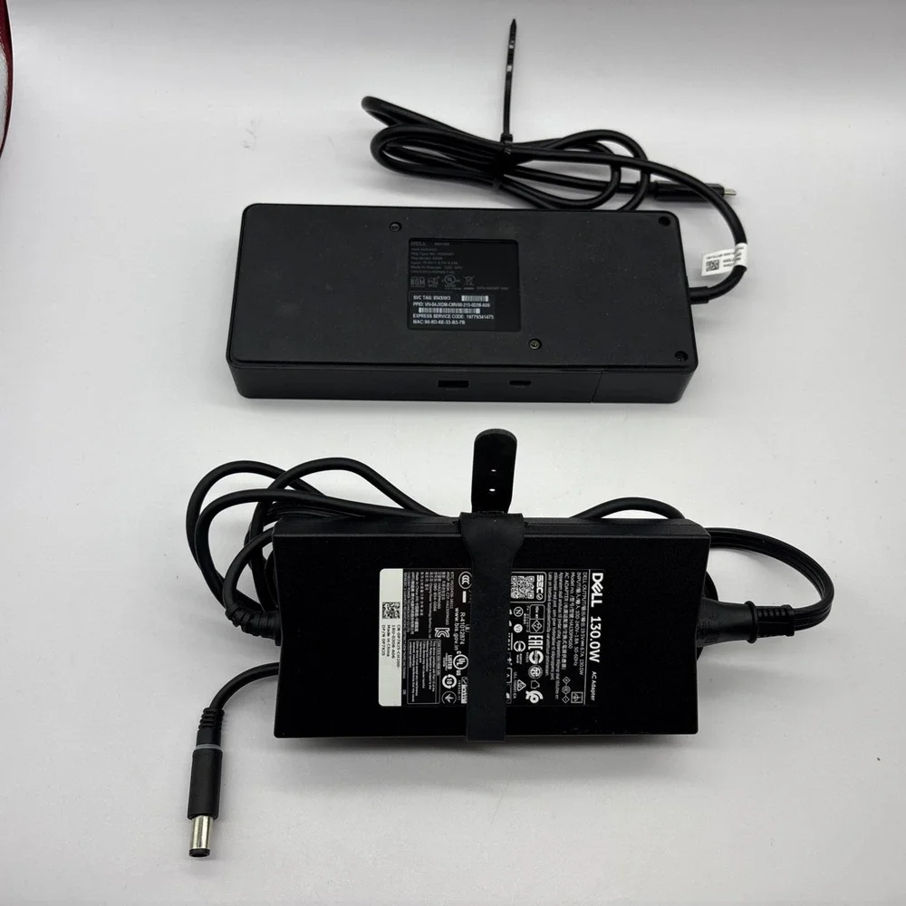 GENUINE Dell USB-C Docking Station WD19/S K20 With Dell 130W AC Power Adapter